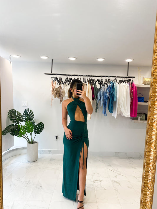 EMERALD-V DRESS